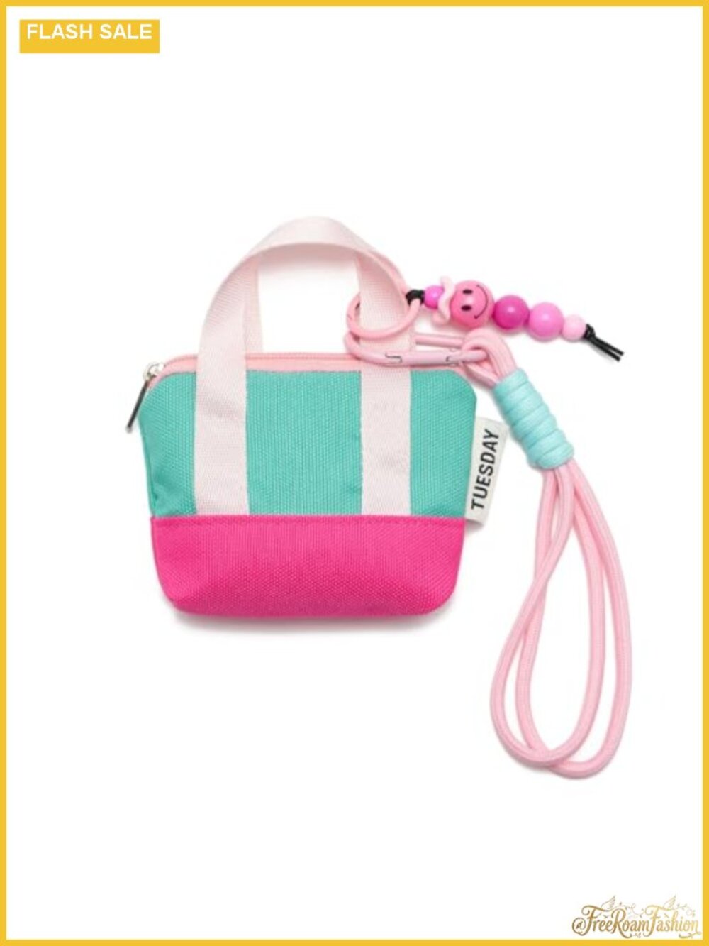 Canvas Mini Backpack Coin Purse Keychain Change Pouch Wristlet Wallet